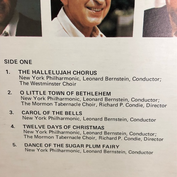 70's "Christmas with Leonard Bernstein" Record - 70's Christmas Album - Holidays - Picture 3 of 14